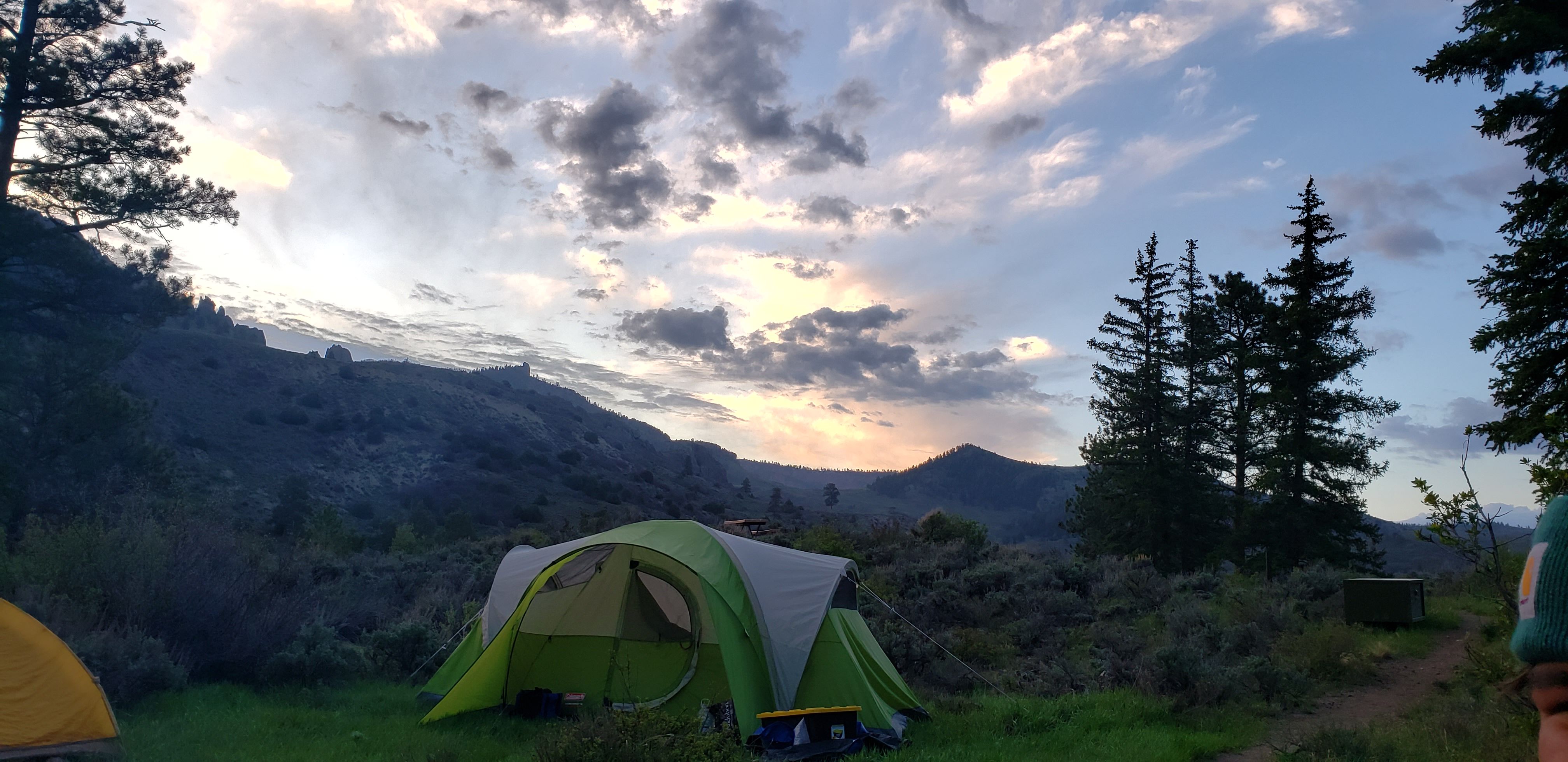 Sunrise at the Ponderosa campgrounds near Blue Mesa reservoir